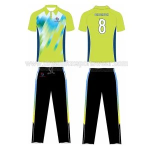 Kichik Polyester mato quruq Fit Maxsus Sublimatsiya kriket Jersey Sport Jersey